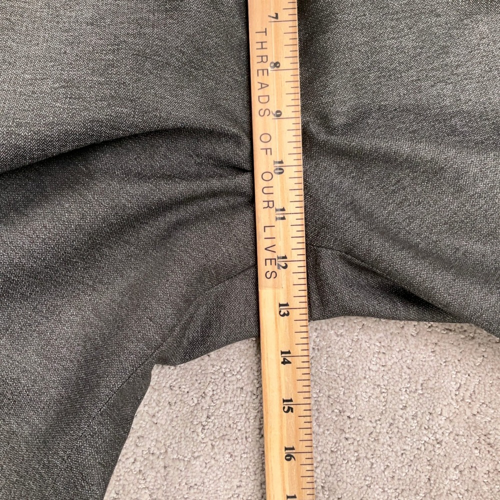 Le Suit Pantsuit Women 8 30W 30.5L Gray Mini Herringbone‎ Career Neutral Classic - Picture 15 of 16